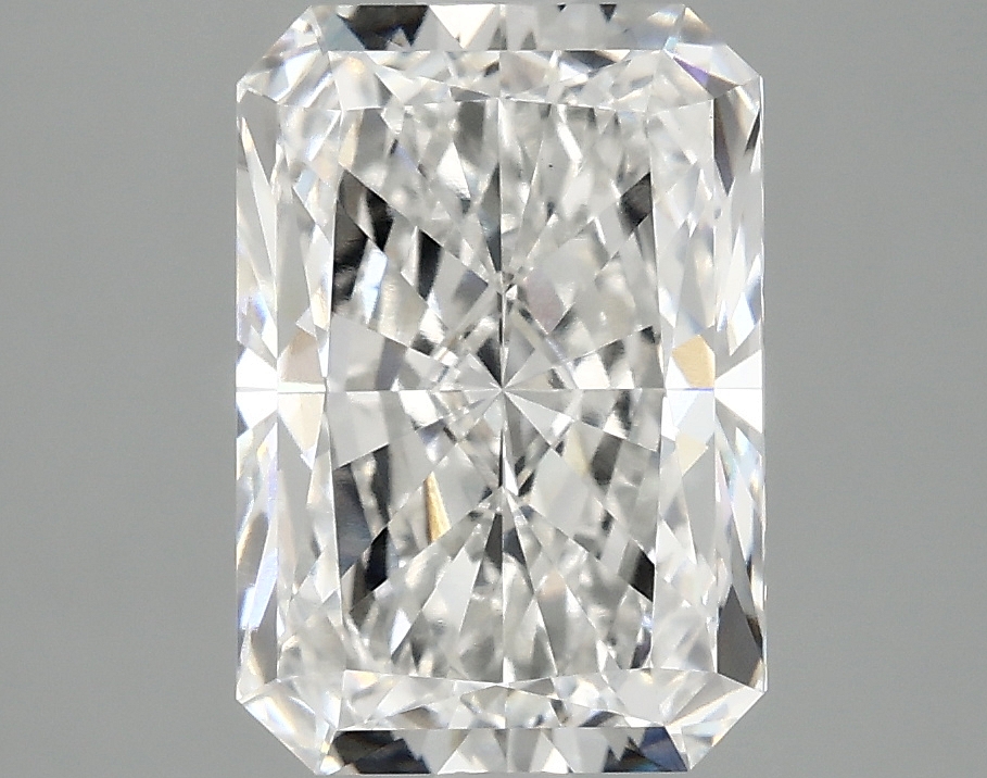 3.33ct Radiant cut lab-grown diamond, F color, VS1 clarity, measurements: 10.56 x 7.27 x 4.93 mm