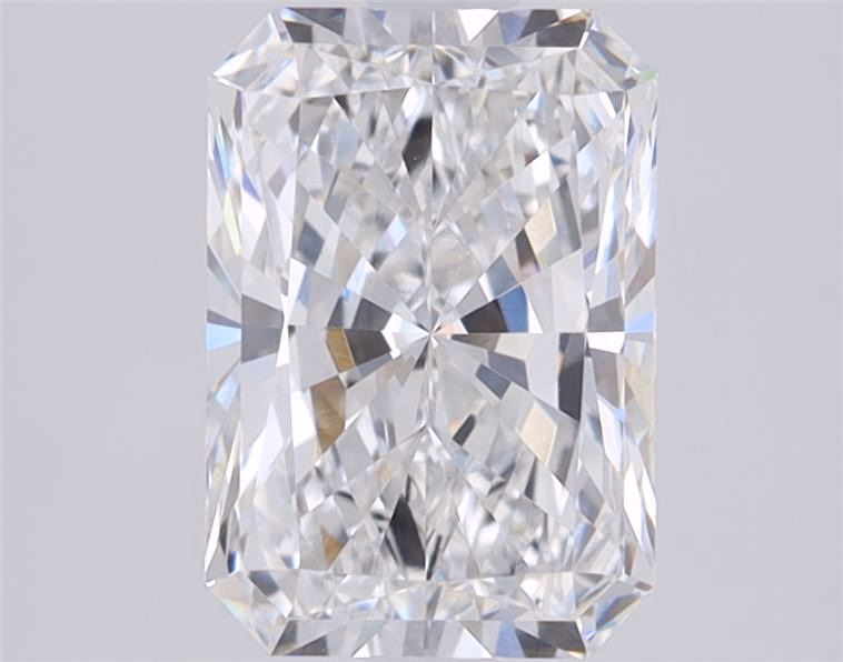3.71ct Radiant cut lab-grown diamond, IGI certified, D/VVS1, 11.01mm ID