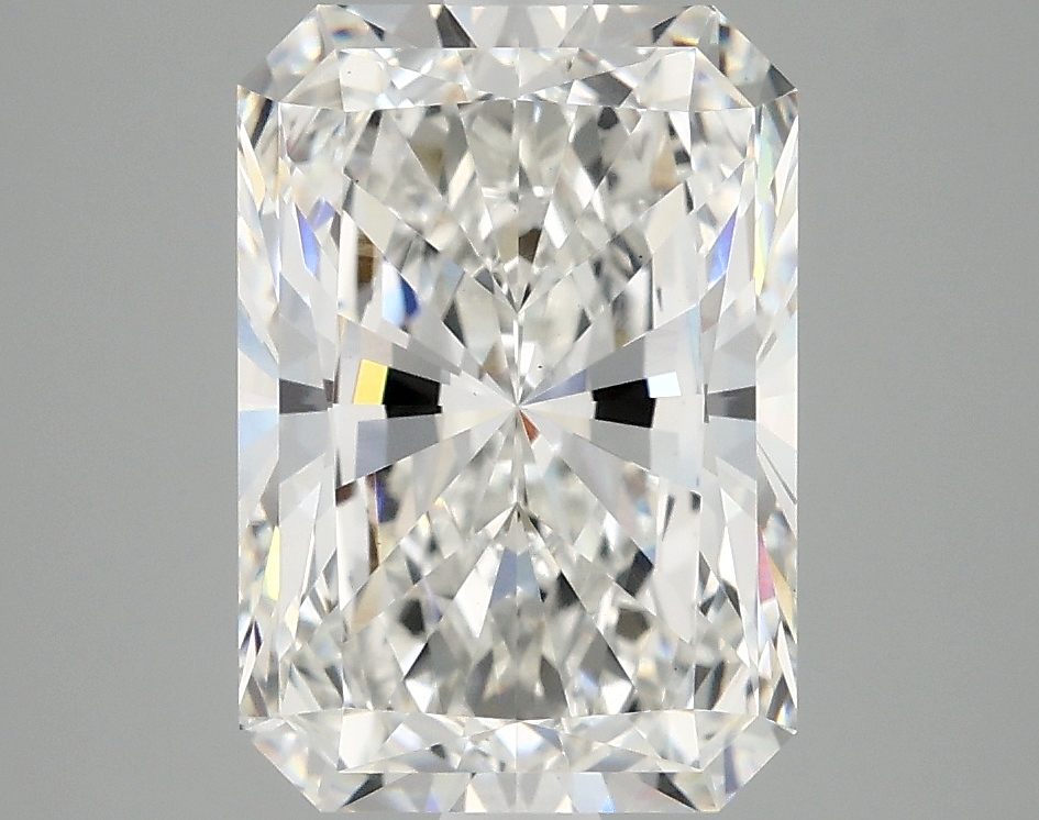 3.92ct Radiant cut lab-grown diamond, F color, VS2 clarity, 11.17 x 7.75 x 5.28 mm measurements