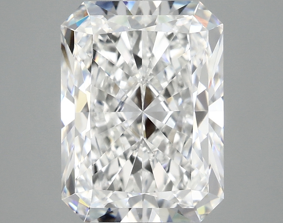 4.1ct Radiant cut lab diamond, D/VVS2, 10.89 x 7.97 x 5.39mm