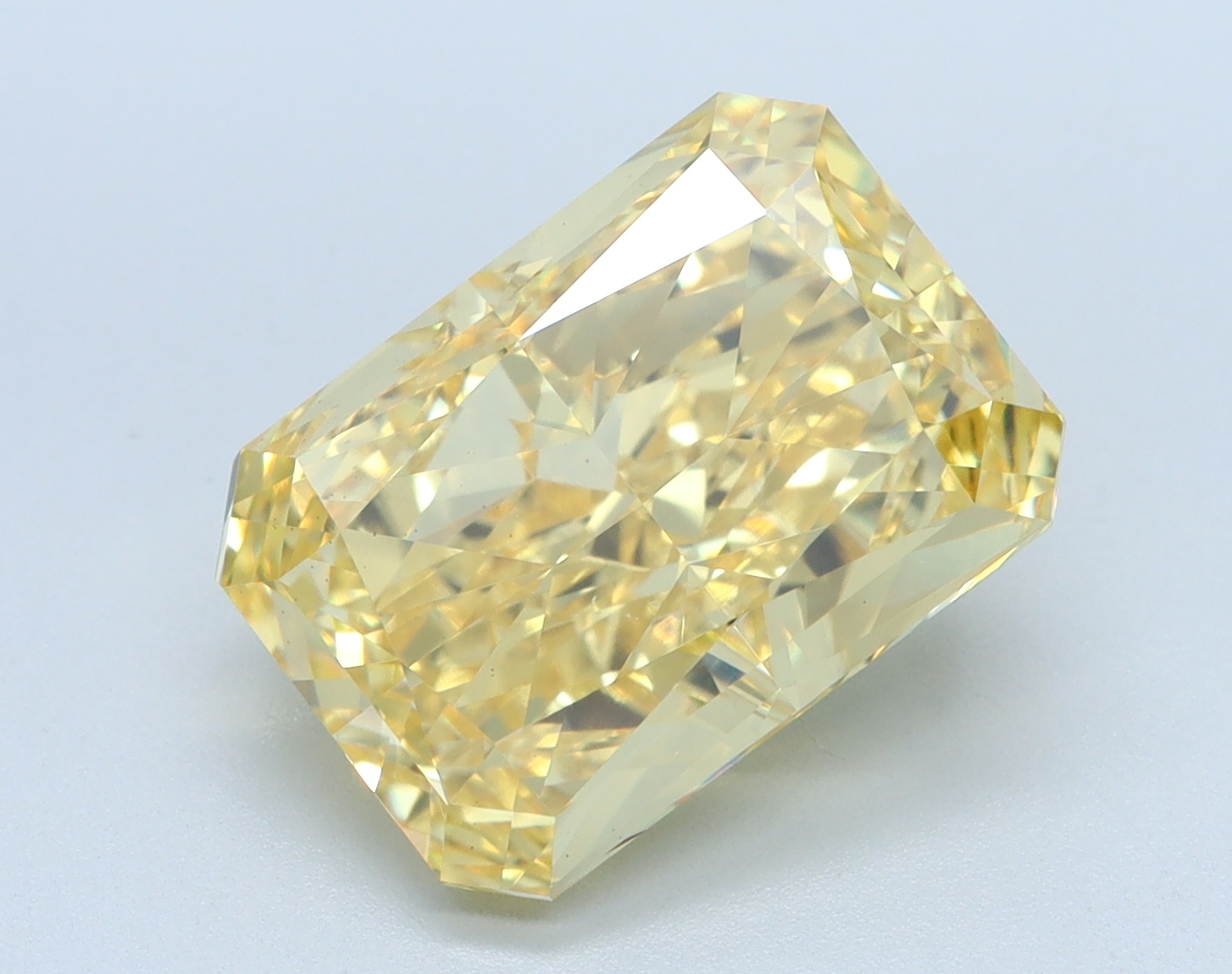 5.07ct Radiant YELLOW/VS1 Lab Diamond, 11.30mm ID, yellow color, VS1 clarity