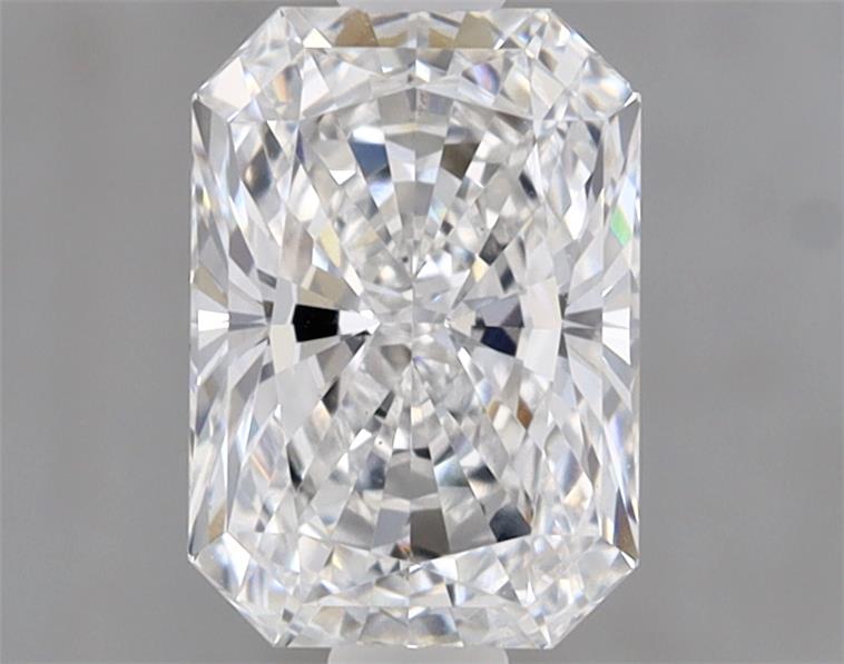 1.03ct Radiant cut lab diamond, E/VS1, 7.23mm x 5.07mm x 3.44mm