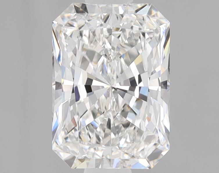 1.04ct Radiant cut lab-grown diamond, F color, VVS2 clarity, 7.20x5.11x3.41 mm measurements