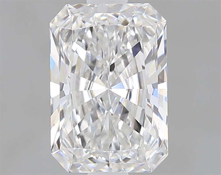 1.06ct Radiant cut lab diamond, D color, VS1 clarity, 7.35x5.06x3.25mm measurements