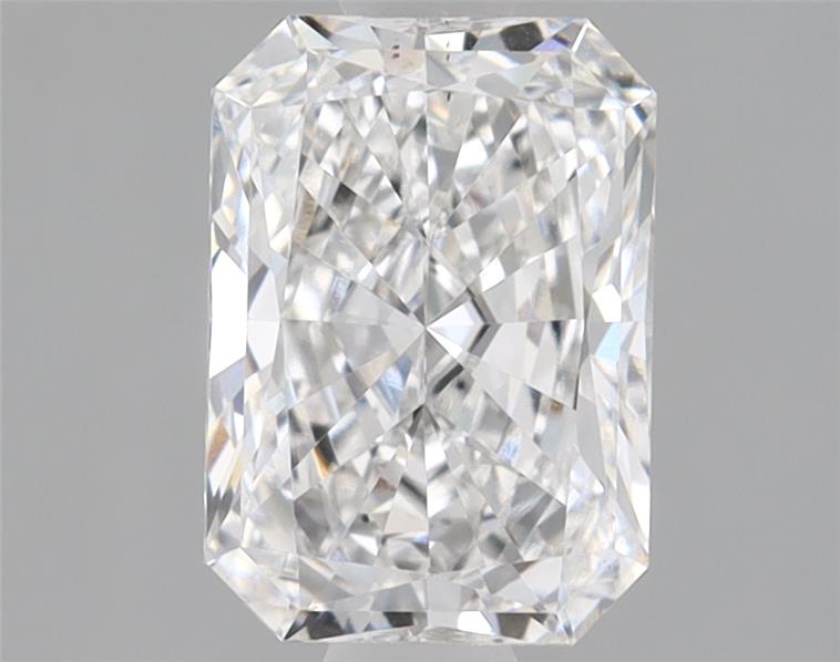 1.06ct Radiant cut lab diamond, D color, VS2 clarity, 7.29x5.15x3.36mm measurements