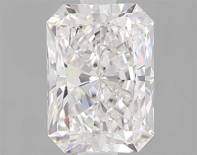 1.08ct Radiant cut lab diamond, E/VVS2, 7.23mm x 5.20mm x 3.53mm