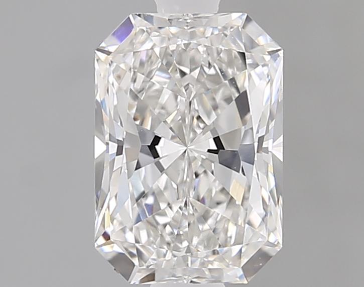 1.08ct Radiant cut lab diamond, E/VVS2, 7.47mm x 5.19mm x 3.46mm
