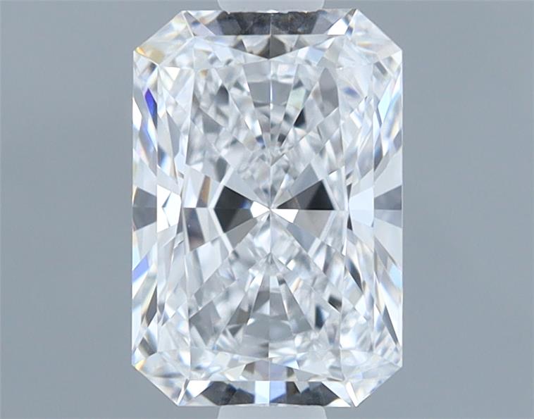 1.09ct Radiant cut lab diamond, D/VVS2, 7.42x5.04x3.47mm