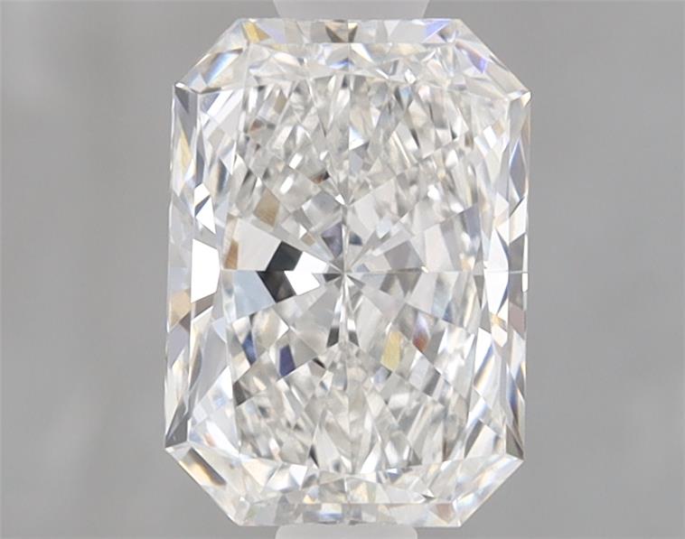 1.1ct Radiant cut lab-grown diamond, E/VVS1, 7.43mm x 5.32mm x 3.43mm
