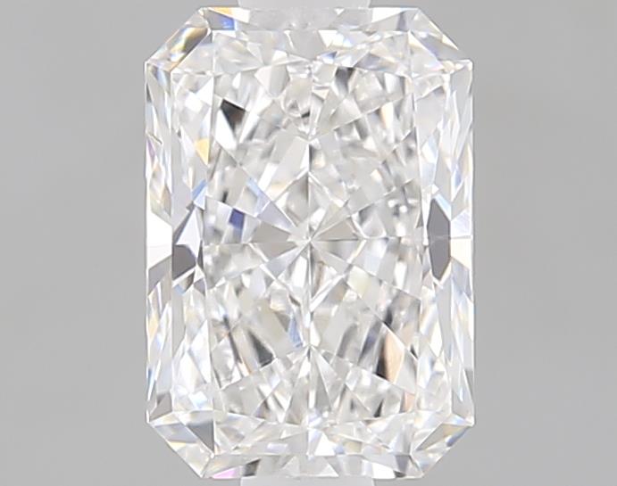 1.1ct Radiant cut lab-grown diamond, E/VVS2, 7.39mm x 5.13mm x 3.43mm