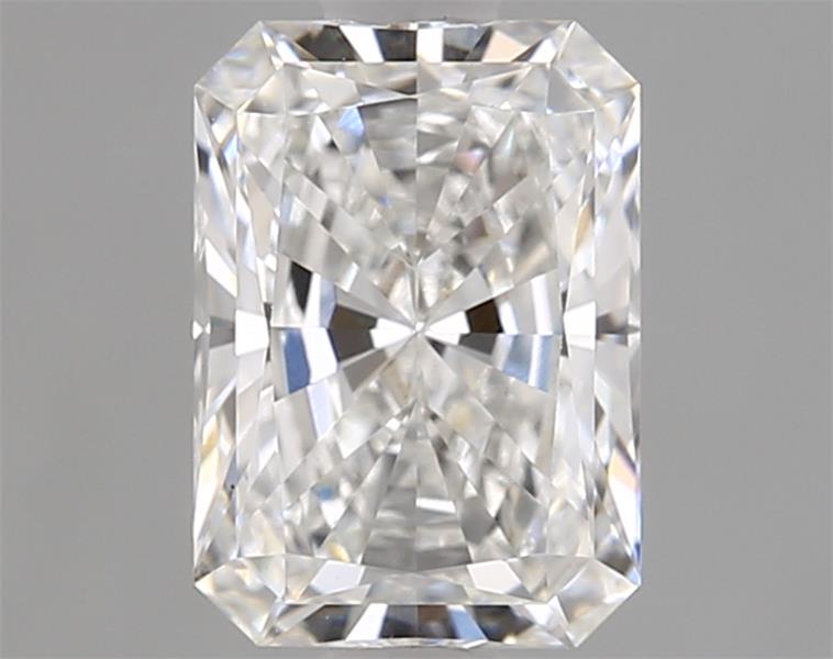1.1ct Radiant cut lab-grown diamond, E/VVS2, 7.40mm x 5.25mm x 3.42mm