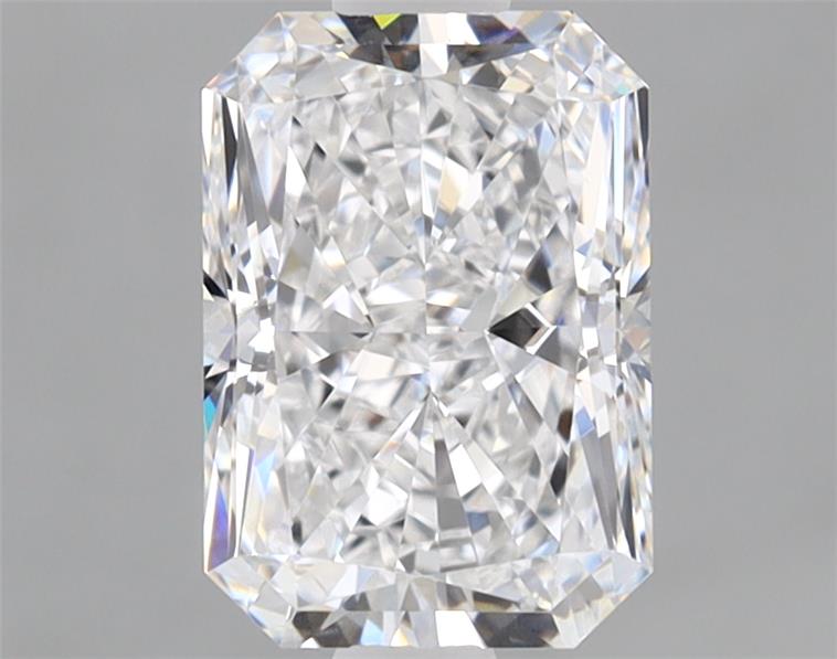 1.24ct Radiant cut lab diamond, D/VVS2, 7.39mm x 5.19mm x 3.70mm