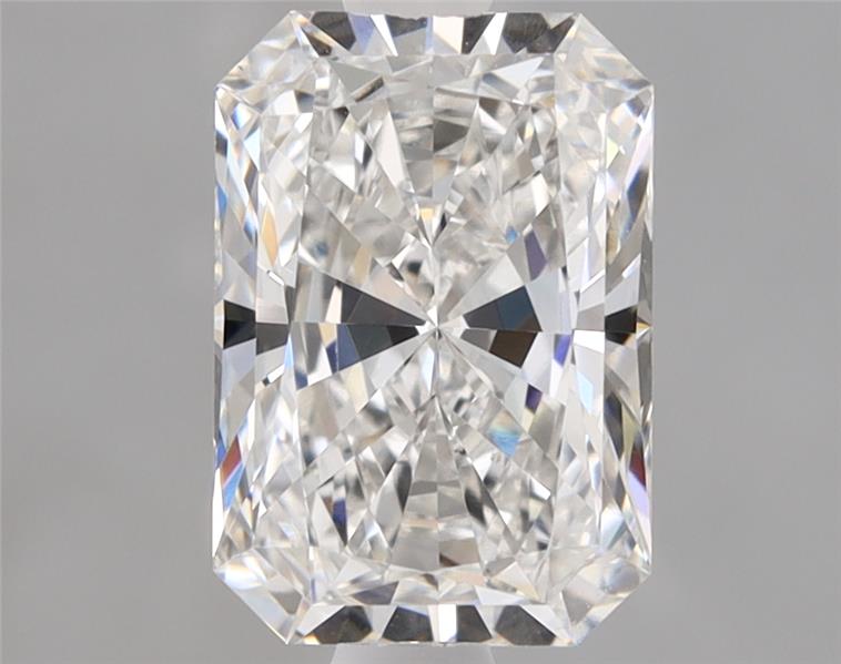 1.28ct Radiant lab diamond, E/VVS2, 7.90x5.44x3.69 mm