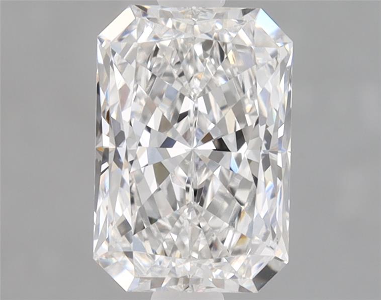 1.28ct Radiant cut lab diamond, E color, VVS2 clarity, 8.03x5.46x3.61mm