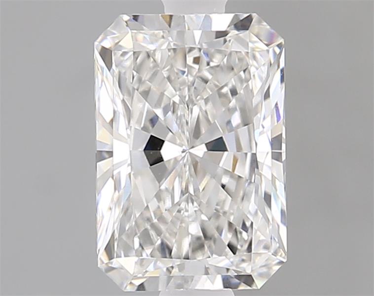 1.29ct Radiant cut lab-grown diamond, E/VVS2, 7.80mm ID
