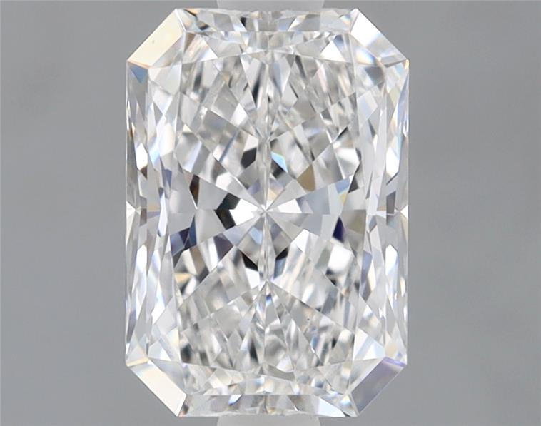 1.29ct Radiant cut lab-grown diamond, E/VVS2, 7.98mm ID