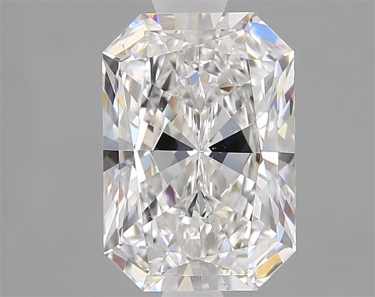 1.3ct Radiant cut lab-grown diamond, D/VVS2, 7.83x5.39x3.70mm