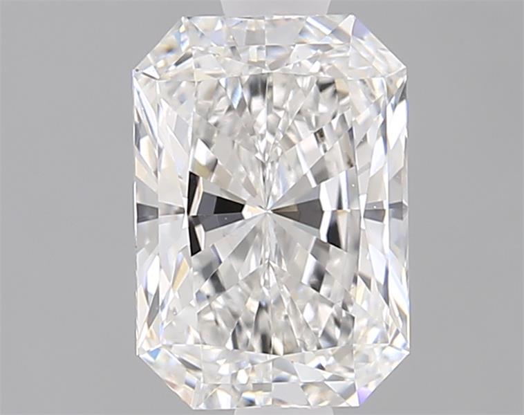 1.3ct Radiant cut lab-grown diamond, E/VVS2, 7.89mm x 5.51mm x 3.63mm