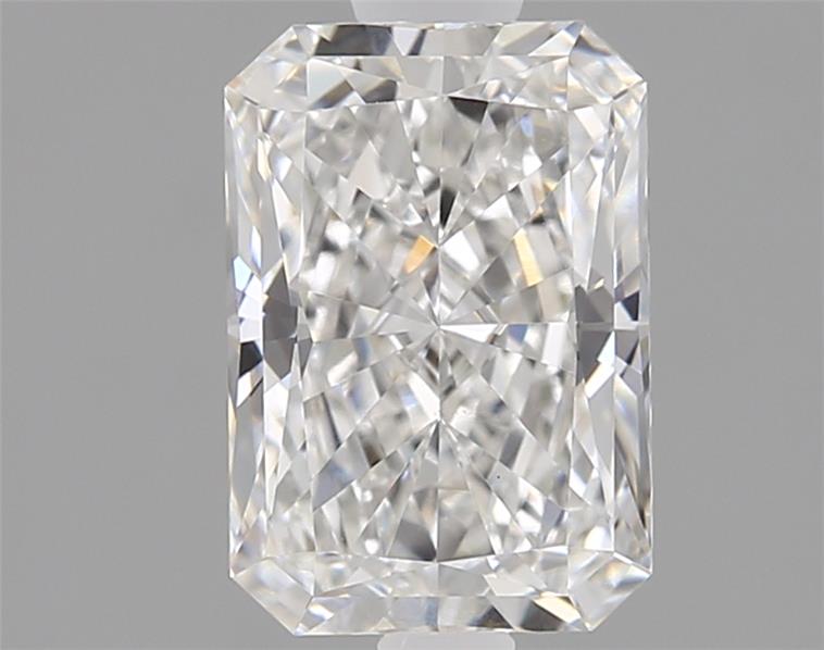 1.3ct Radiant cut lab-grown diamond, E/VVS2, 7.84mm x 5.42mm x 3.61mm