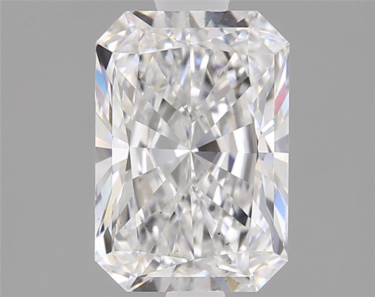 1.56ct Radiant cut lab diamond, D color, VS2 clarity, 8.29x5.72x3.83 mm
