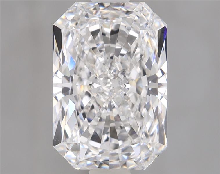 1.57ct lab-grown radiant diamond, 8.45mm ID, D/VVS2, IGI cert #646474379