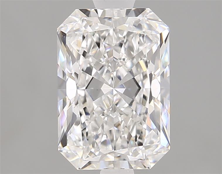 1.57ct Radiant cut lab-grown diamond, D color, VS1 clarity, 8.25x5.70x3.96mm measurements