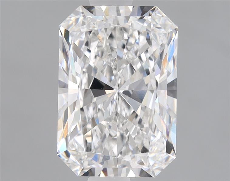 1.58ct Radiant cut lab-grown diamond, E/VVS2, 8.35x5.77x3.93 mm