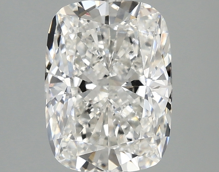 2.04ct cushion cut lab diamond, F color, VVS1 clarity, 9.00 X 6.62 X 4.38 mm measurements.