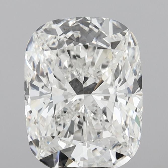 5.81ct Cushion Cut Lab-Grown Diamond, F Color, VVS2 Clarity, 12.71mm ID