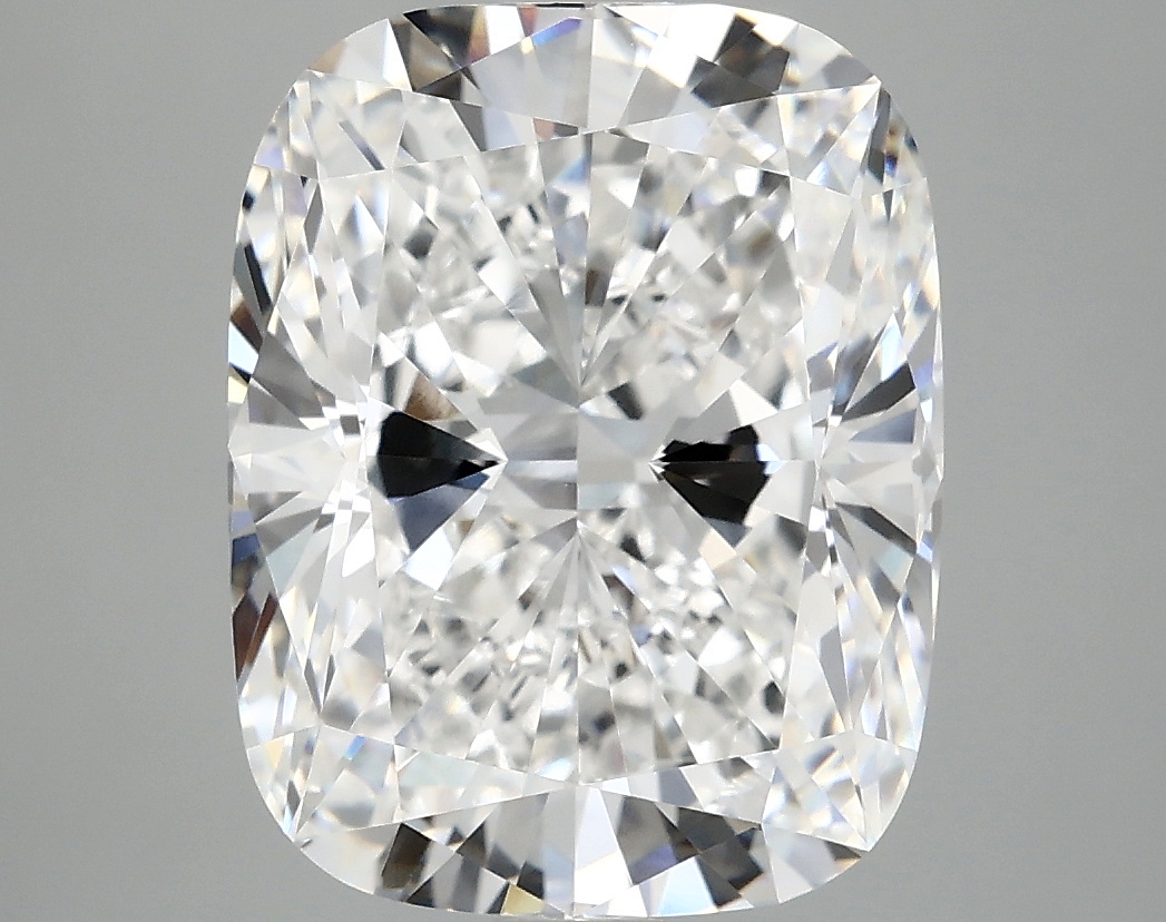 6.09ct Cushion Cut Lab Diamond, D Color, VVS2 Clarity, 12.32mm ID