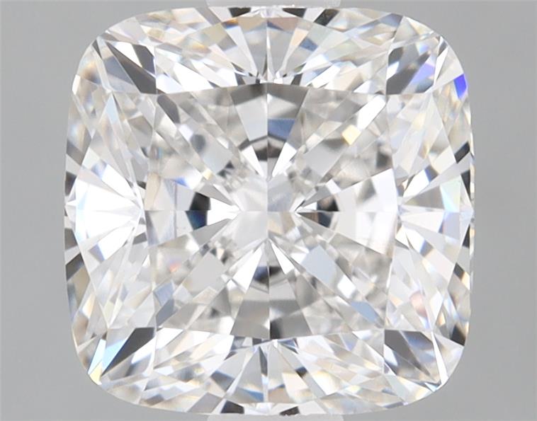 1.25ct lab-grown cushion diamond, F/VS1, 6.06mm