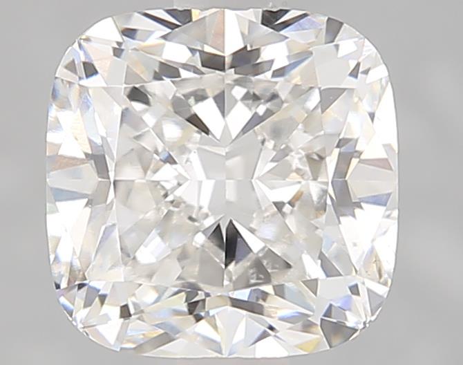 1.51ct lab-grown cushion cut diamond, F/VS2, 6.39mm x 6.38mm x 4.33mm