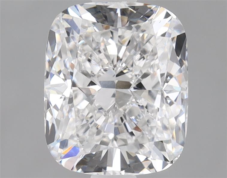 1.76ct Cushion Cut Lab Diamond, D/VS1, 7.72mm x 6.37mm x 4.34mm