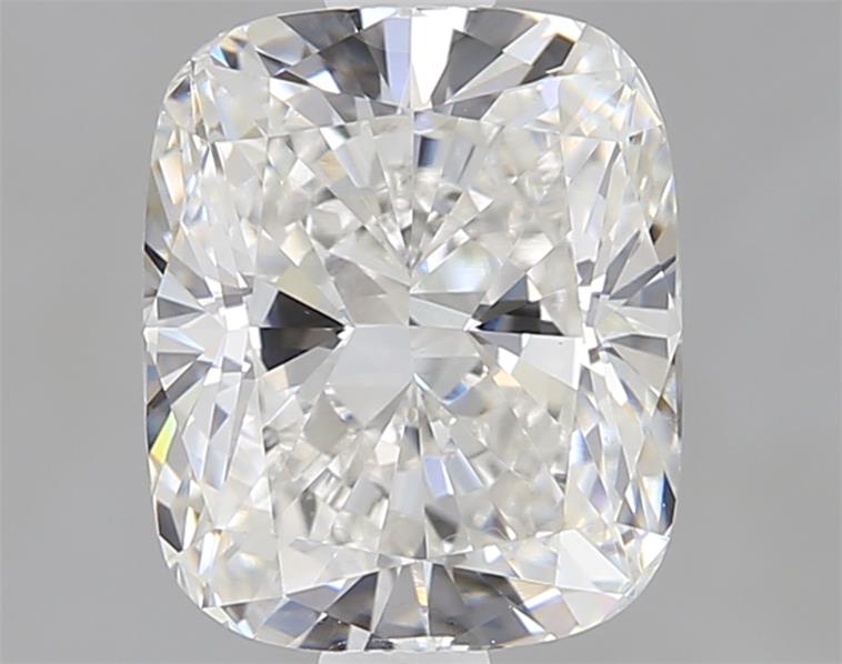 1.83ct Cushion Cut Lab Diamond, F Color, VVS2 Clarity, 7.70mm x 6.38mm