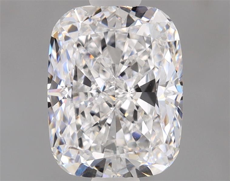 1.27ct Cushion Cut Lab Diamond, D Color, VVS2 Clarity, 7.01mm x 5.45mm x 3.81mm