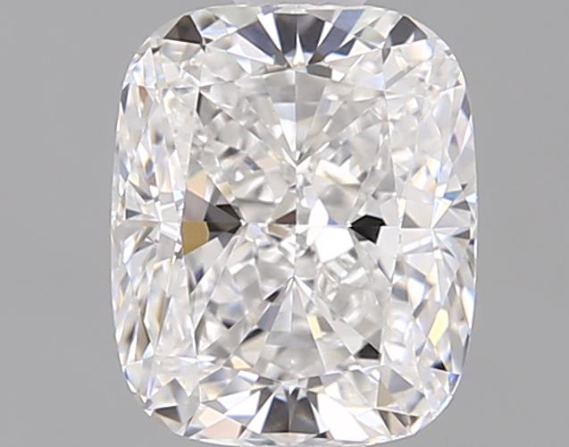 1.27ct Cushion Cut Lab Diamond, D Color, VVS2 Clarity, 6.85mm x 5.62mm
