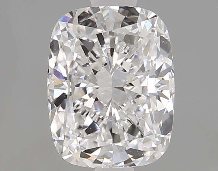 1.29ct Cushion Cut Lab Diamond, D Color, VVS2 Clarity, 7.10mm x 5.55mm x 3.96mm