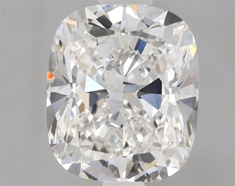 1.51ct Cushion Cut Lab Diamond, F Color, VS1 Clarity, 7.25x6.16x4.17mm