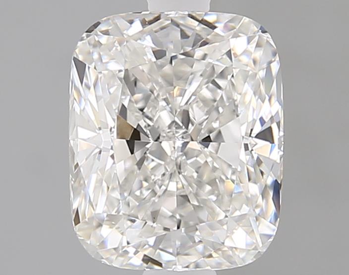 1.52ct cushion cut lab diamond, F color, VVS2 clarity, 7.29x6.01x4.04 mm