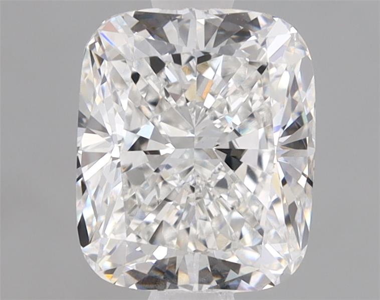 1.53ct cushion cut lab-grown diamond, E color, VVS2 clarity, 7.17x5.98x4.17mm