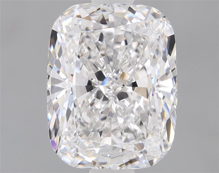 1.55ct Cushion Cut Lab Diamond, D Color, VVS2 Clarity, 7.59mm ID