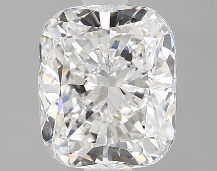 1.56ct Cushion Cut Lab Diamond, E Color, VVS2 Clarity, 7.34mm ID