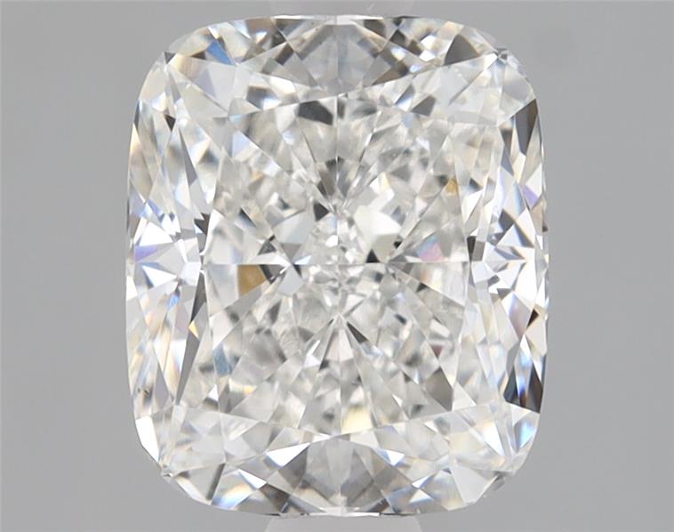 1.57ct cushion cut lab diamond, E color, VVS2 clarity, 7.31x6.11x4.09 mm