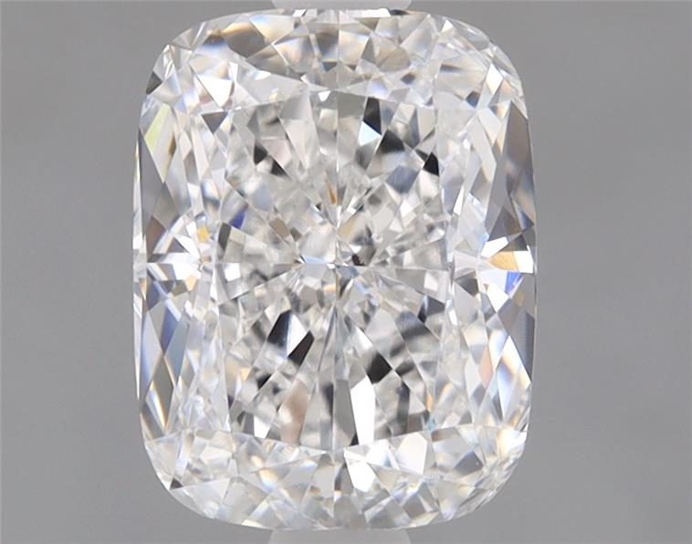 1.57ct Cushion Cut Lab Diamond, E Color, VVS2 Clarity, 7.60mm ID