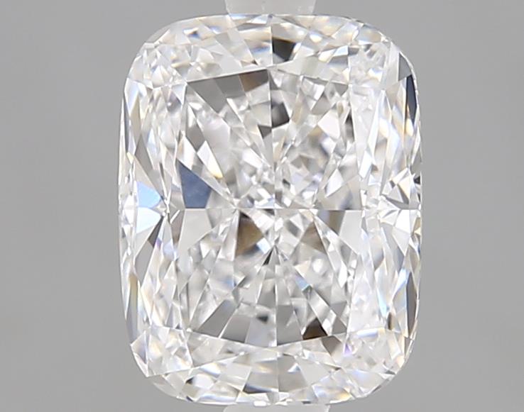 1.58ct cushion cut lab diamond, D color, VVS2 clarity, 7.64mm ID