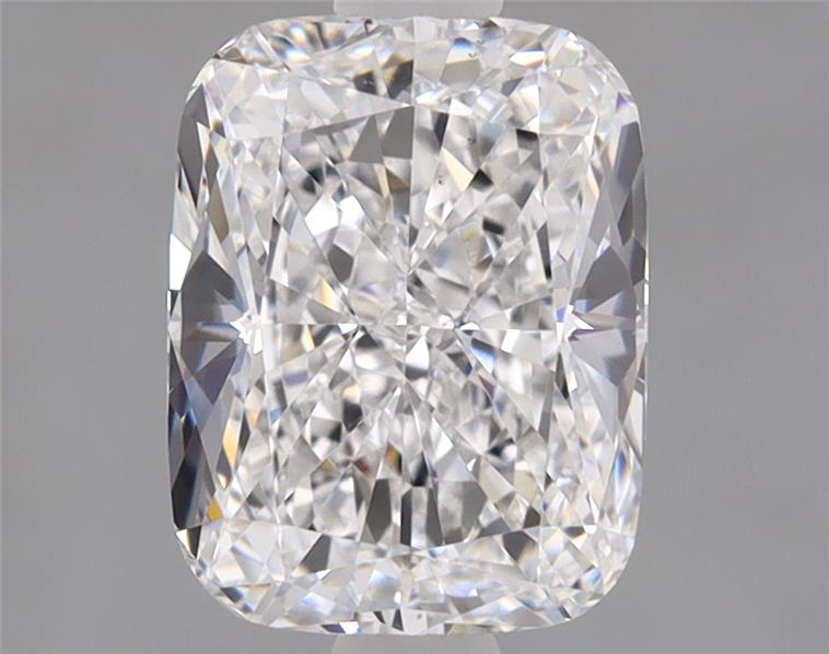 1.58ct cushion cut lab diamond, D color, VS1 clarity, 7.64x5.89x3.97mm