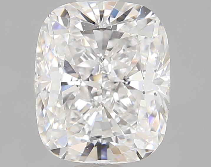 1.75ct Cushion Cut Lab Diamond, E Color, VVS2 Clarity, 7.53mm x 6.27mm x 4.35mm