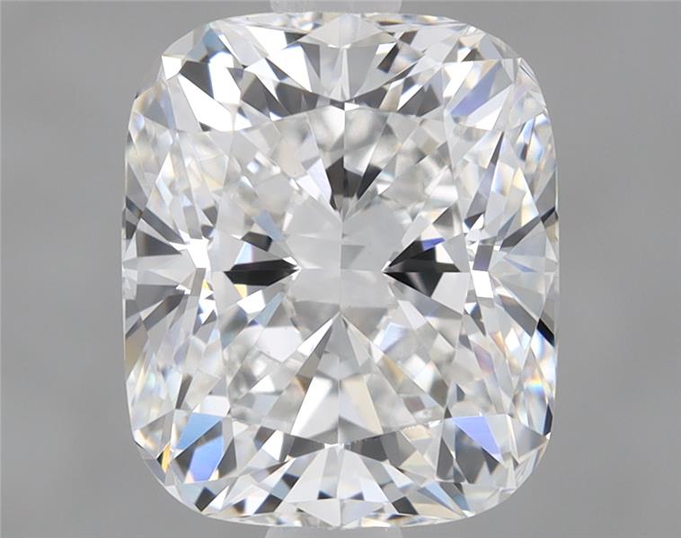1.77ct cushion cut lab diamond, D color, VVS2 clarity, 7.57x6.39x4.52 mm