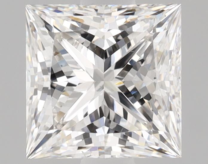1.22ct lab-grown diamond, Princess cut, F color, VS2 clarity, 5.87x5.80x4.18mm