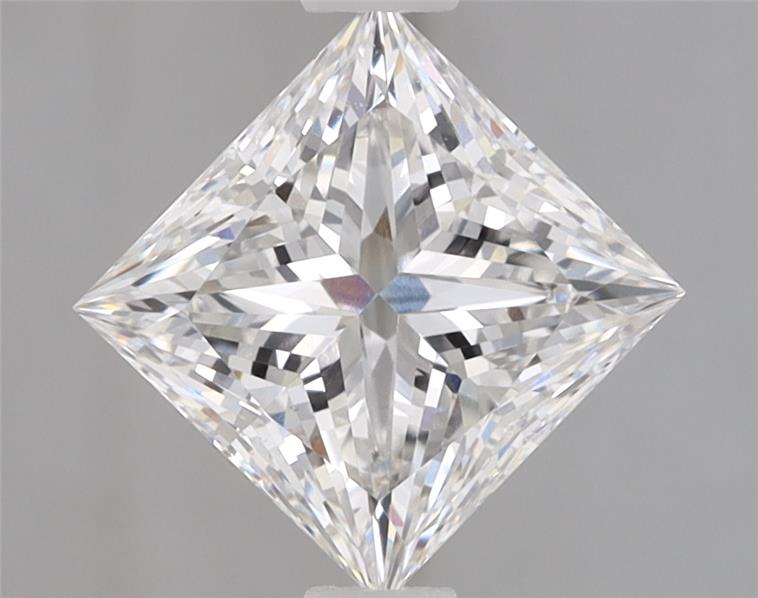 1.27ct lab-grown diamond, Princess cut, F color, VS1 clarity, 6.03x5.91x4.23mm